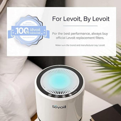 LEVOIT LV-H132 Replacement Filter, Genuine LV-H132-RF Air Purifier Filters, High-Efficiency Activated Carbon for Removal of Smoke, Odor, Allergens, Pollen, 2 Pack