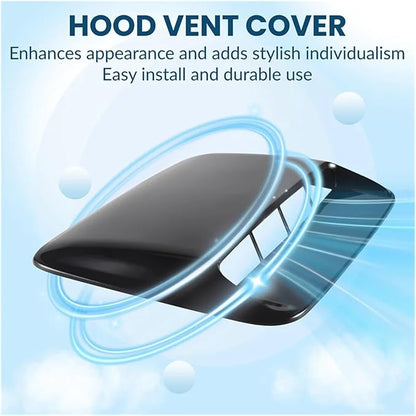 Car Universal Hood Vent Air Outlet Cover Compatible For Infiniti Compatible For Mazda And Tesla Hood Scoop Air Flow Intake Vent Cover