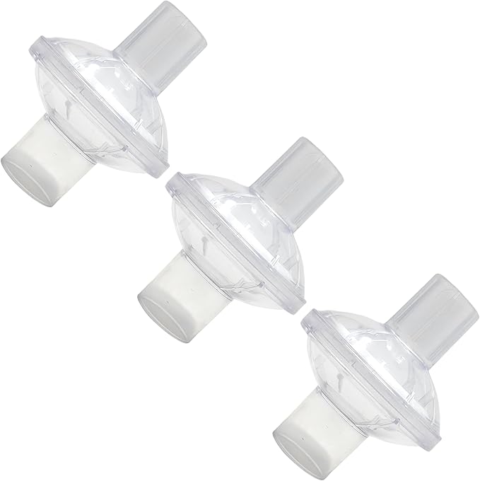 Mars Wellness Universal Fit CPAP Inline Filter for CPAP Machines - Compatible with Resmed, Dreamstation Machines - 3 Pack