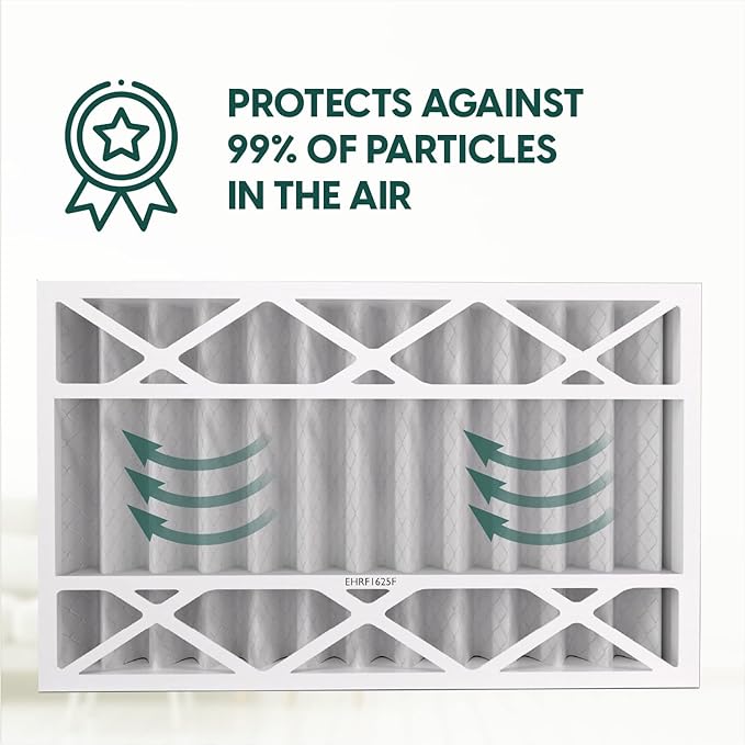 EconoHome 16x25x4 AC Furnace Pleated Air Filter MERV 11 Replacement – Allergen Defense, 5 Pack, Fits Lennox (X6670), Honeywell (FC100A1029) filters. (Actual size: 15.94 x 24.86 x 4.36 Inches)