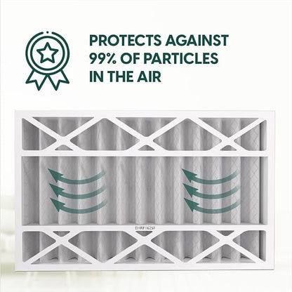EconoHome 16x25x4 AC Furnace Pleated Air Filter MERV 11 Replacement – Allergen Defense, 5 Pack, Fits Lennox (X6670), Honeywell (FC100A1029) filters. (Actual size: 15.94 x 24.86 x 4.36 Inches)