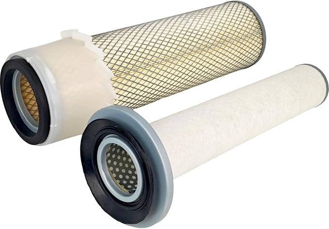 Outer Inner Air Filter Kit 42489 46517 Compatible with Wix Compatible with Ford 221406 221688 MG221406 R39392 1155997 Primary Secondary w/Round Ring