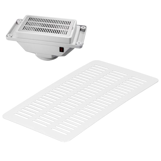 Filter Replacement for YM8A Nail Dust Collector, Stainless Steel Accessory Effectively Captures Dust During Filing and Polishing, Rust Free and Durable Design, 19.8 x 12.4cm