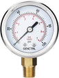 SENCTRL 0-100 Psi Pressure Gauge, 2" Dial Size, 1/4 NPT Lower Mount, Waterproof, Stainless Steel Case, for Water Filter Well Pump Air Tire Low Pressure Test