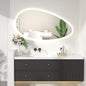 500 X800 mm Illuminated Backlit LED Bathroom Mirror, Wall Mounted Multifunction Bathroom Vanity Mirror with Lights and Demister Pad, Energy-Saving Illuminated Smart Mirror