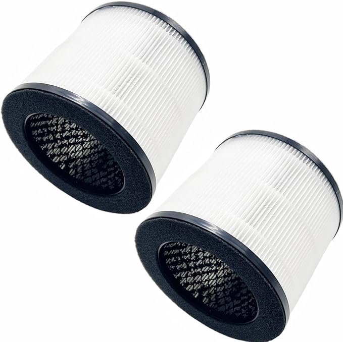 H08 Replacement Filter For Air Purifiers Compatible with Himox H08 H08P Air Purifiers, H13 4-Stage Filtration Activated carbon Air Clean Dust VOCs Odor PM2.5,2-Pack