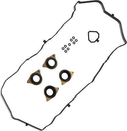 Engine Head Cover Gasket Set Replacement for Honda Accord 2013-2017 - Engine Oil Filter Housing Gasket for 2.4L 3.5L Engine - Set PN 12030-5A2-A01 by AUTOMAJOR