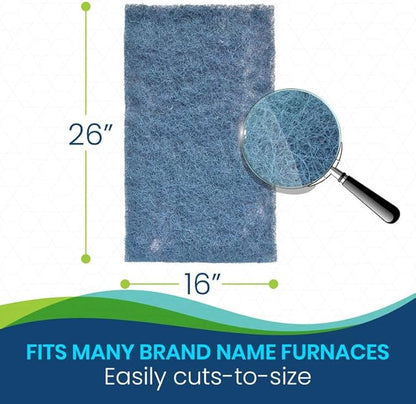 Natural Fiber Hog Hair Furnace Door Filter for Mobile, Manufactured and Modular Homes (16 x 26)