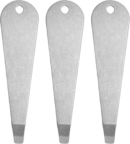 AUNMAS 3pcs Portafilter Basket Pry Removal Tool, Stainless Steel Ergonomic Design Quick Easy Cleaning Filter Basket Remover for Home Coffee Brewing