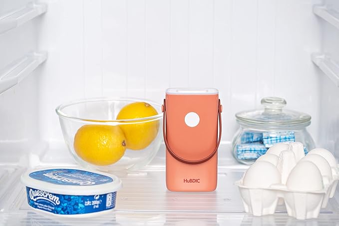 HubiCare Mini Portable Air Purifier - Cordless Air that does not require a HEPA filter & Eliminates Odors - Cars, Pet Litters, & Shoe Closet (Pink)