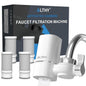 ALTHY Faucet Water Filter, BPA-Free Sink Tap Water Purifier, Certified Reduces Chlorine Heavy Metals & Bad Taste, Only Fits Standard Tap, Includes 1 System & 4 Filter