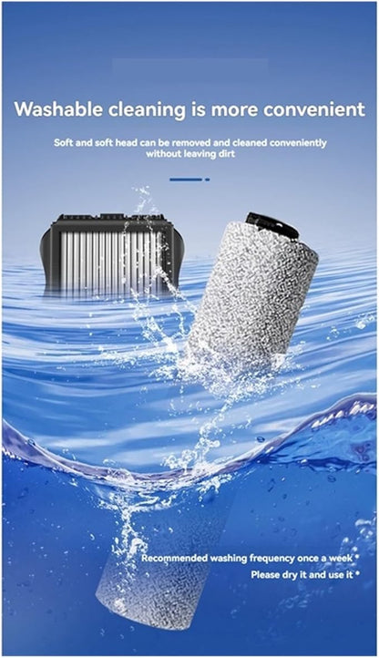 Brush Roller/Filter Replacement ，Compatible For Tineco， 1.0 Cordless Wet Dry Vacuum Floor Scrubber Cleaner Parts
