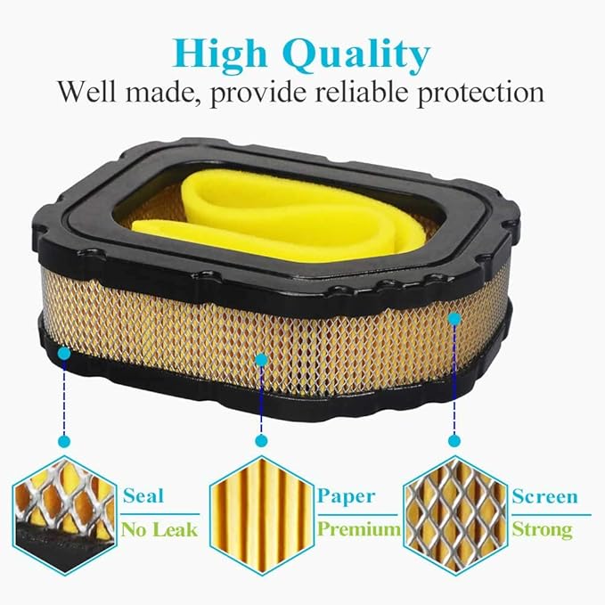 HOODELL 32 083 03-S Air Filter for Kohler Courage Engine SV710 SV715 SV720 SV730 SV735 SV740 Cub Cadet Lawn Mower, Replace 32 083 03 KH-32-883-03-S1 Air Filter