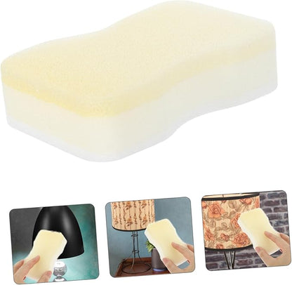 1set Cleaning Dry Eraser Removal Lamp Shade Cleaner Sponges for Cleaning Lampshade Shade Dry Cleaning Lampshades Soot White 15pcs