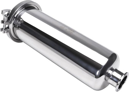DERNORD 1.5 Inch Tri-Clamp Filter - SS304 Sanitary Fittings Inline Straight Strainer with 200 Mesh Stainless Screen