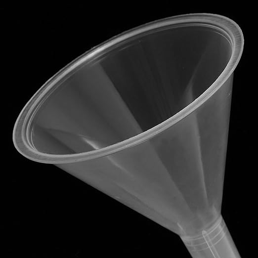 Veemoon 20pcs Short Stem Lab Funnels 60mm for Scientific Liquid Filling, Classroom and Laboratory Use, Chemical Filter Funnel Set
