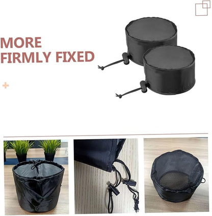 Yardwe 2pcs Grow Tent Vent Covers Durable Oxford Cloth Filter Shields with Elastic Drawstring for Plant Tent Ventilation Medium