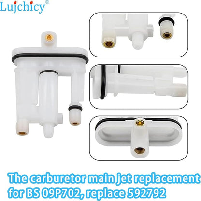 594060 592792 Main Jet for B&S 09P702 & 593260 Air Cleaner Cartridge Filter Replacement 592804 559648 596521 08P502