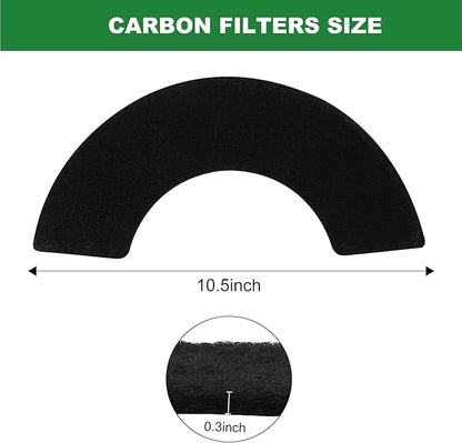 8 Pack Carbon Filters Compatible with Litter-Robot 4 Activated Charcoal Charcoal Filters for Litter Box Carbon Premium Filter to Eliminate Odors Control Damp from Pets and Keep Home Fresh