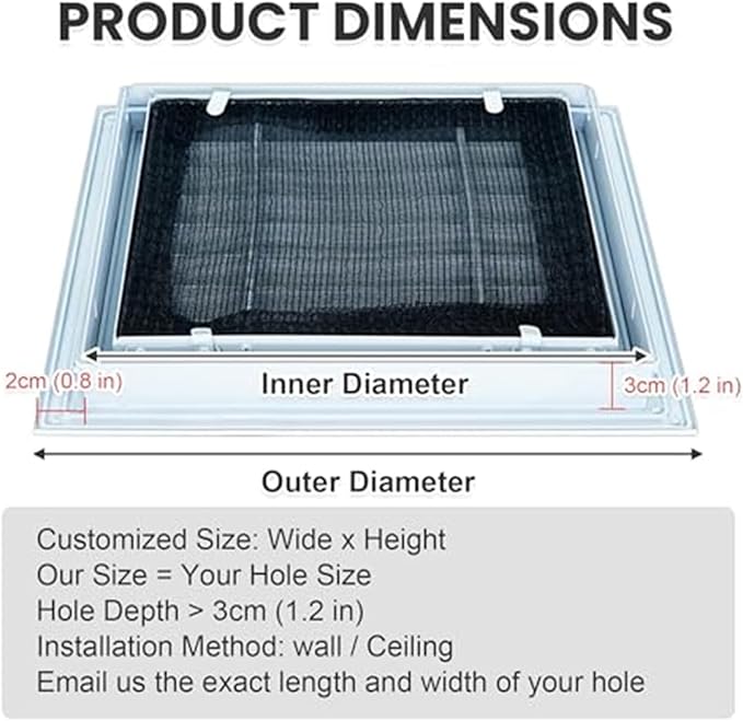 Return Air Filter Grille Vent Cover Removable, Louvered Access Panel, Removable Access Panel, HVAC Vent Cover Grill(14x38 in)
