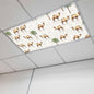 Fluorescent Light Covers for Ceiling Lights Desert Camel Magnetic Light Filters 1 Pack 4x2 ft Bohemian Southwest Date Trees Ceiling Lights Cover for Classroom Office School Home Drop Lamp Decor