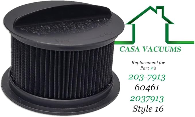2 32R9 Filters for Bissell Power Force - Helix Turbo - Powergroom - Easy Vac Bagless Upright Vacuum Cleaner. Inner and Outer Circular Filter Set. Part # 203-7913 60461 2037913 Style 16