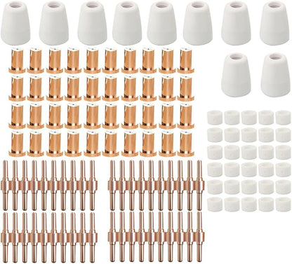 120PCS Extended PT-31 Plasma cutter Consumables,PT31 Plasma Torch Cutting Consumables