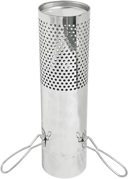 SoloWilder Wood Stove Pipe 2.36" Spark Arrestor Stovepipe Rain Cap Stainless Steel Chimney Tube Filter Screen