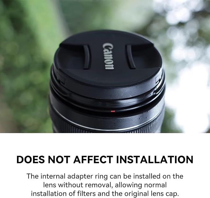 Kase 95mm Magnetic Adapter Ring, Aviation Aluminum 0.5s Snap-On Frame for CPL/ND/UV Filters, No Light Leak & Vignette, Ultra-Thin Stackable for DSLR Mirrorless Wide-Angle Vlog
