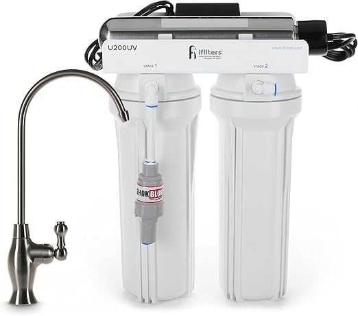 U200UV Ultraviolet UV Drinking Water Filtration Purifier System 3 Stage Ultimate Filter & Sterilize - Built in USA