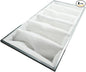 wioboy Paint Spray Booth Intake Filter (23.5" x 46" x 8" (4/case)), 6 Pocket High Capacity Polyester Air Filter
