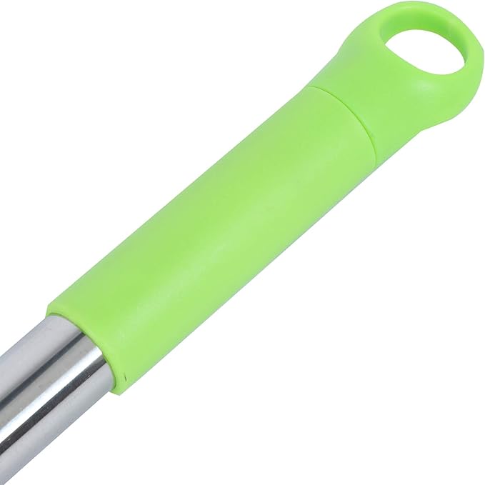 Multifunctional Broom, Telescopic Carpet Rake Rubber Pp 12.6in Brush Easy Wash Floor Carpet Broom for Pet Hair Dust Removal Tile Window Cleaner (Green)