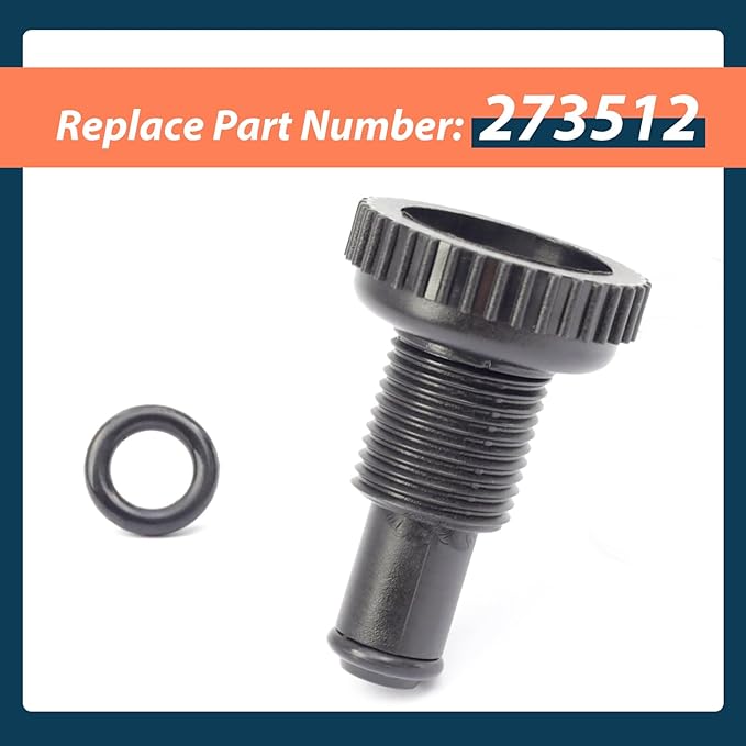 273512 Air Bleeder with O-Ring Replacement for Triton TR100C TR140C C-3 Pool and Spa Sand Filter and Valve