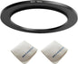 82mm Lens to 105mm Camera Lens Adapter 82mm to 105mm Step Up Ring Adapter Ring for All Brands of UV ND CPL, with Premium Lens Wiping Cloth 2 Pack (82mm-105mm)