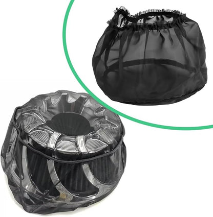 Joyzan Air Filter Protective Cover, Waterproof Universal Cold Intake Cleaner Socker Motorcycle Rain Sock Dustproof Protection Wrap Net Accessories Kit Uniform Micron High Flow Performance Black