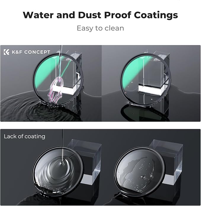 K&F CONCEPT 82mm Black Diffusion 1/4 Filter Mist Cinematic Effect Filter with 28 Multi-Layer Coatings Waterproof/Scratch Resistant for Video/Vlog/Portrait Photography