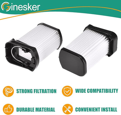 4 Pack Replacement Vacuum Filter for Shark WANDVAC POWER PET WV401BL WV401PK WV403BR WV410BL WV410GN WV410PR Cordless Handheld Vacuum, Fabric Filter Compare to Part # XFFWV400