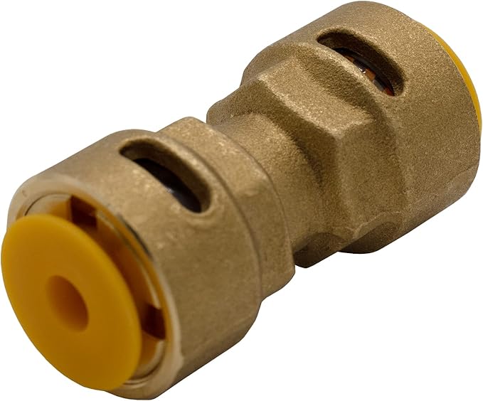 Supplying Demand SB1 3/8 Inch Quick Connect HVAC Brass Coupler Fitting