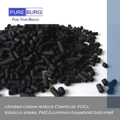 PUREBURG 12030 Replacement Filter Compatible with Clorox 11030 11031 Medium Rooms Air Purifiers,2-Pack H13 True HEPA Activated Carbon 2-in-1 3-Stage Filtration