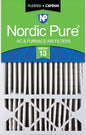 Nordic Pure 16x25x5 (Actual Size: 15 3/4 x 24 3/4 x 4 3/8) Honeywell Replacement Air Filters MERV 13 Plus Carbon 1 Pack