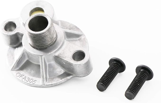 KIPA Oil Filter Adapter Replace for Small Block Chevy V8 Engines SBC BBC Spin On Bypass 305 307 327 350 400 396 402 427 454# 3952301