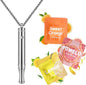 ASTOFLI Quit Smoking Breathing Necklace for Adults: Adjustable Air Outlet Breathing Necklace to Quit Smoking and Vape - Air Inhaler Stop Smoking Aids Fidget for Stress Anxiety Relief with Flavor Pack