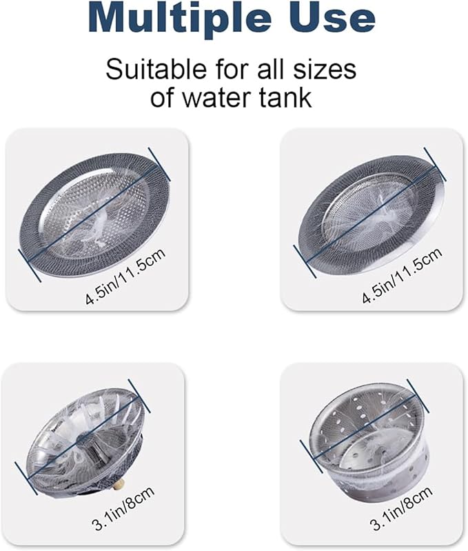 Disposable Sink Strainer Mesh Bags - Kitchen Accessories Sink Drain for Collecting Kitchen Food Waste Leftover Garbage (600)