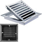 Square Stainless Steel Vent Grille with Removable Filter Mesh, Weatherproof Louver Air Return Vent Cover for Home/Shed/Garage/Roof(14x14in/36x36cm)