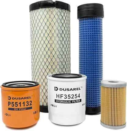 Filter Kit Compatible with New Holland TC35D TC35DA TC40D TC45DA TC45D Compact Tractors