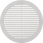 Vent Systems 8" Inch (Opening Dimensions) - Pack of 100 - White Soffit Vent Cover - Plastic Round Air Vent Grille - Built-in Mesh Screen - HVAC Register Louver for Bathroom, Home, Kitchen