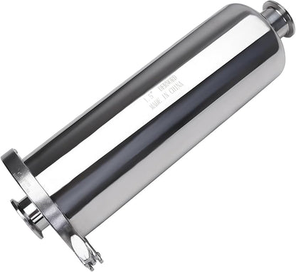 DERNORD 1.5 Inch Tri-Clamp Filter - SS304 Sanitary Fittings Inline Straight Strainer with 200 Mesh Stainless Screen
