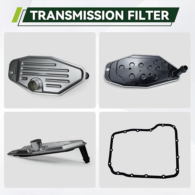 YEEDO 45RFE 545RFE 68RFE Transmission Filter Oil Pan Gasket Kit Fit for Ram Dodge Chrysler Aspen Dakota Durango Jeep Commander Grand Cherokee Replaces 5013470AC 4799507