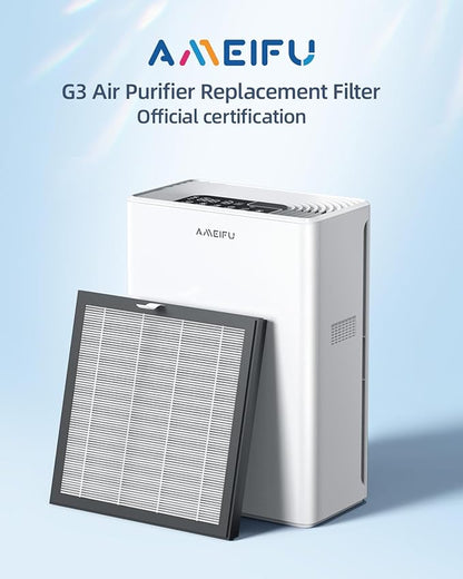 AMEIFU Air Purifier Replacement Filter, AMEIFU G3 Air Purifier, 1 Pack, White, for FXAP2W & A-1 (Not Include Washable Filter)