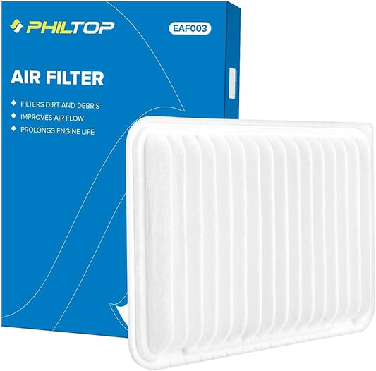 PHILTOP Engine Air Filter CA10171 Replacement for Camry 2007-2009 2.4L, Camry 2010-2017 2.5L, Venza 2009-2016 2.7L - Gas L4 Engine